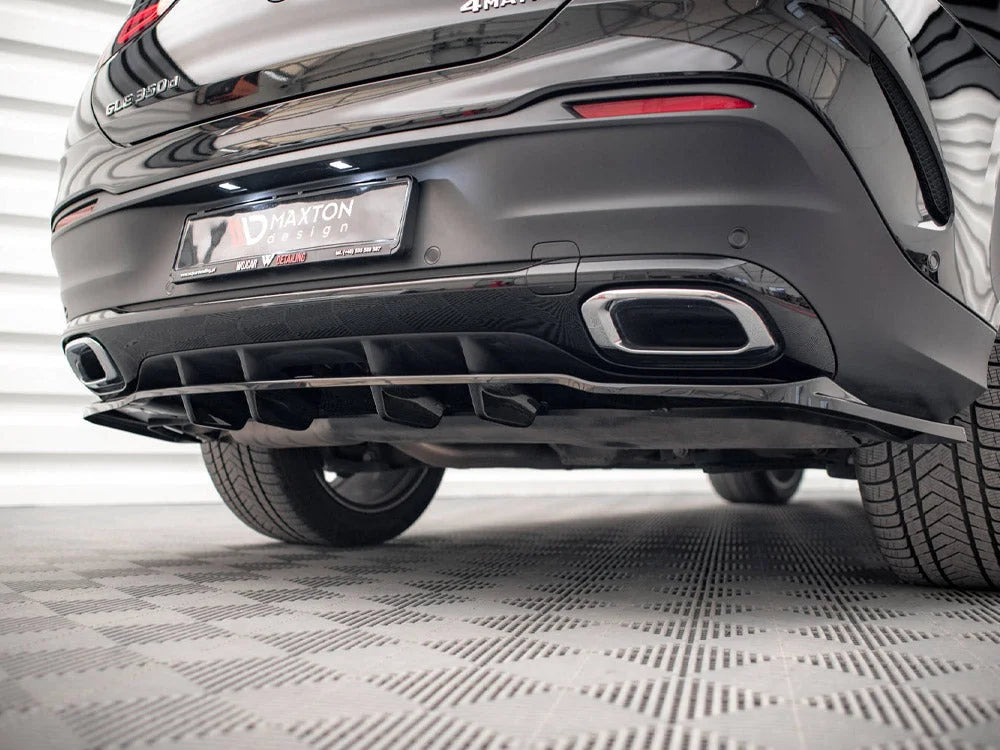 Maxton Design Central Rear Splitter Vertical Bars Mercedes GLE Coupe AMG Line C167
