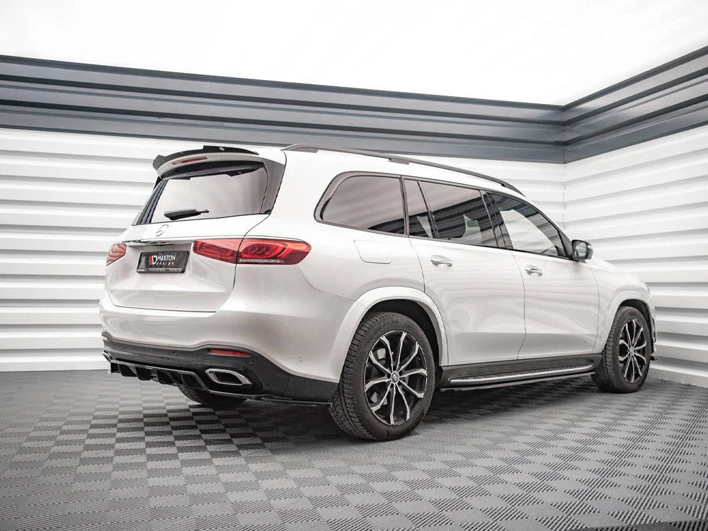 Maxton Design Central Rear Splitter Vertical Bars Mercedes GLS Amg-line X167 2019-