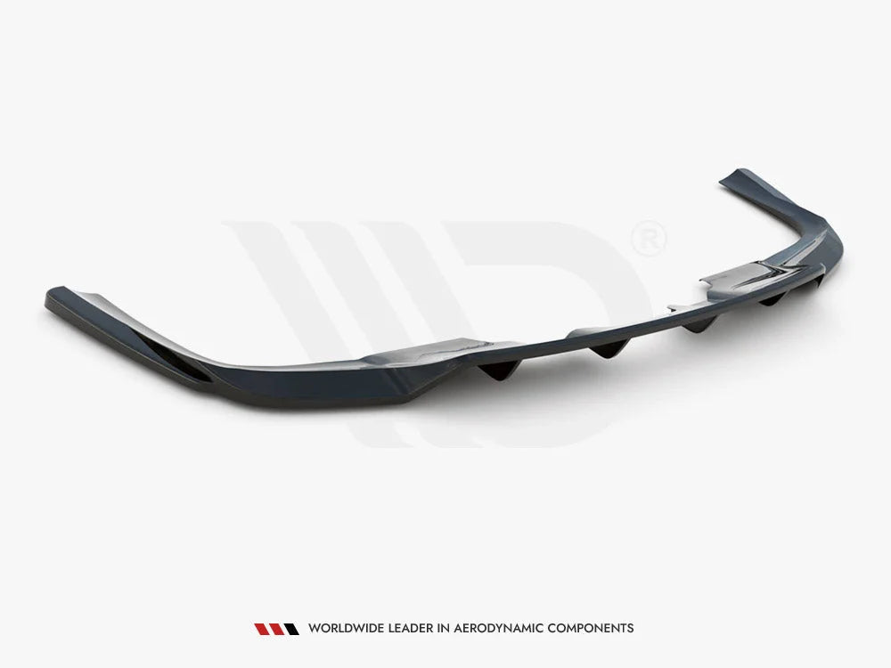 Maxton Design Central Rear Splitter Vertical Bars Mercedes GLS Amg-line X167 2019-