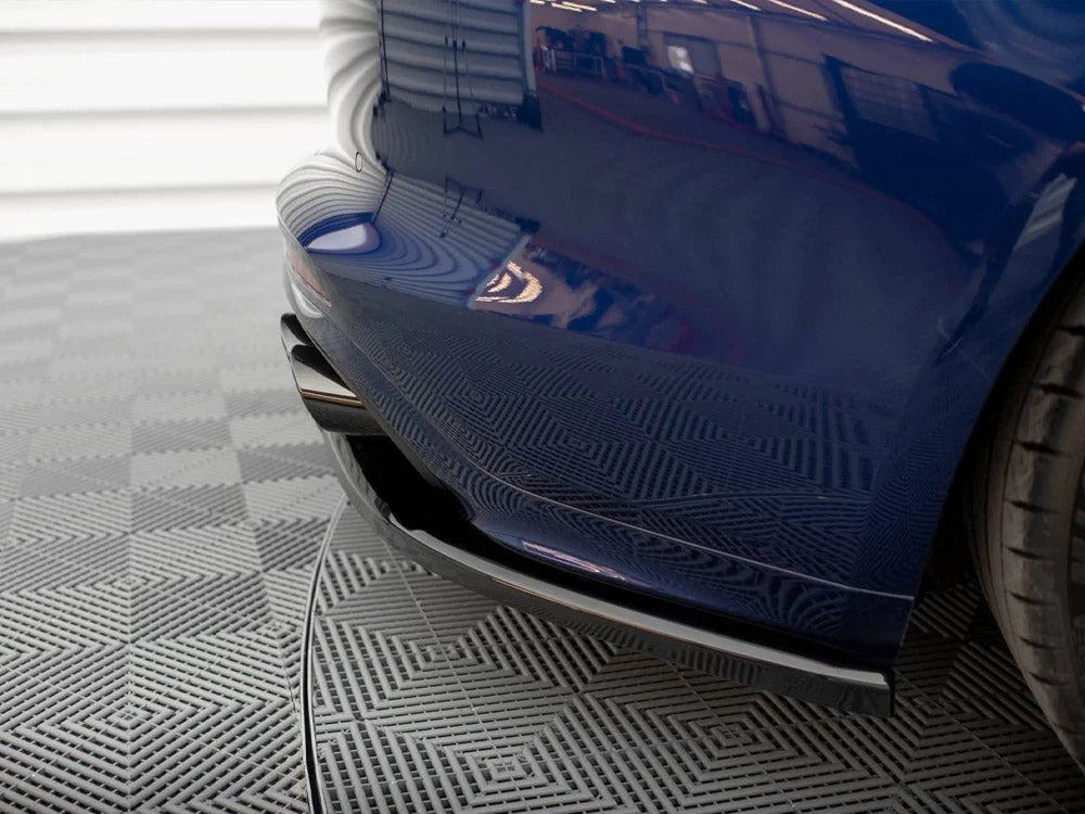 Maxton Design Central Rear Splitter Vertical Bars Porsche Panamera E-Hybrid 971 Facelift