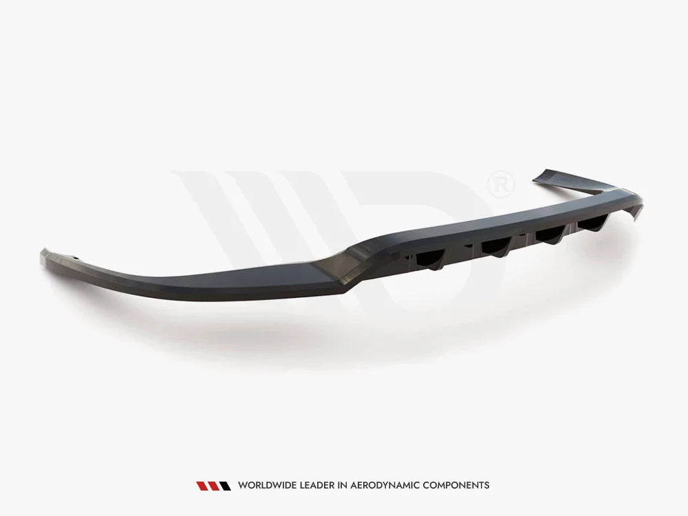 Maxton Design Central Rear Splitter Vertical Bars Porsche Panamera E-Hybrid 971 Facelift