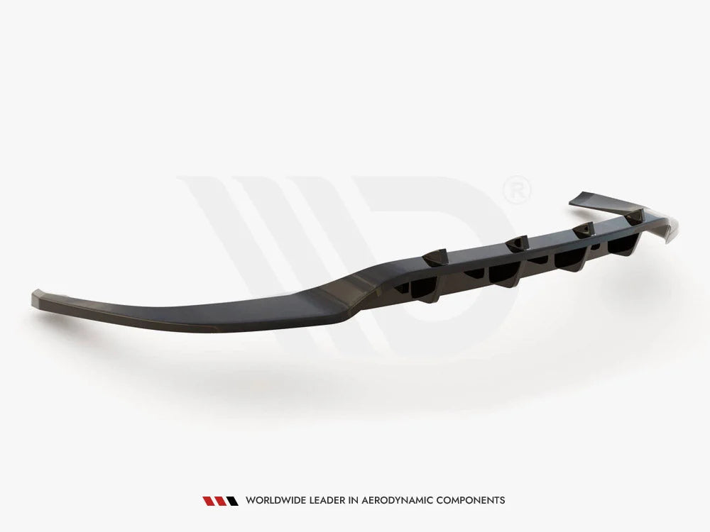 Maxton Design Central Rear Splitter Vertical Bars Porsche Panamera E-Hybrid 971