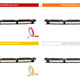Maxton Design Central Rear Splitter Vertical Bars Skoda Fabia Combi MK3 14-19