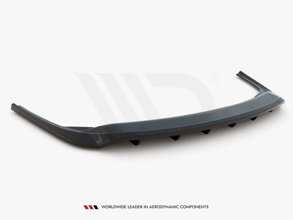 Maxton Design Central Rear Splitter Vertical Bars Skoda Fabia Combi MK3 Facelift 2019-