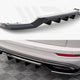 Maxton Design Central Rear Splitter Vertical Bars Skoda Karoq Sportline Mk1 Facelift