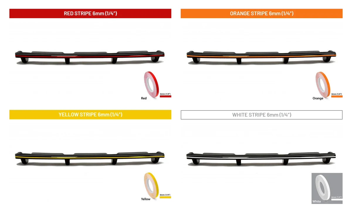 Maxton Design Central Rear Splitter Vertical Bars Toyota RAV4 MK5 2019-