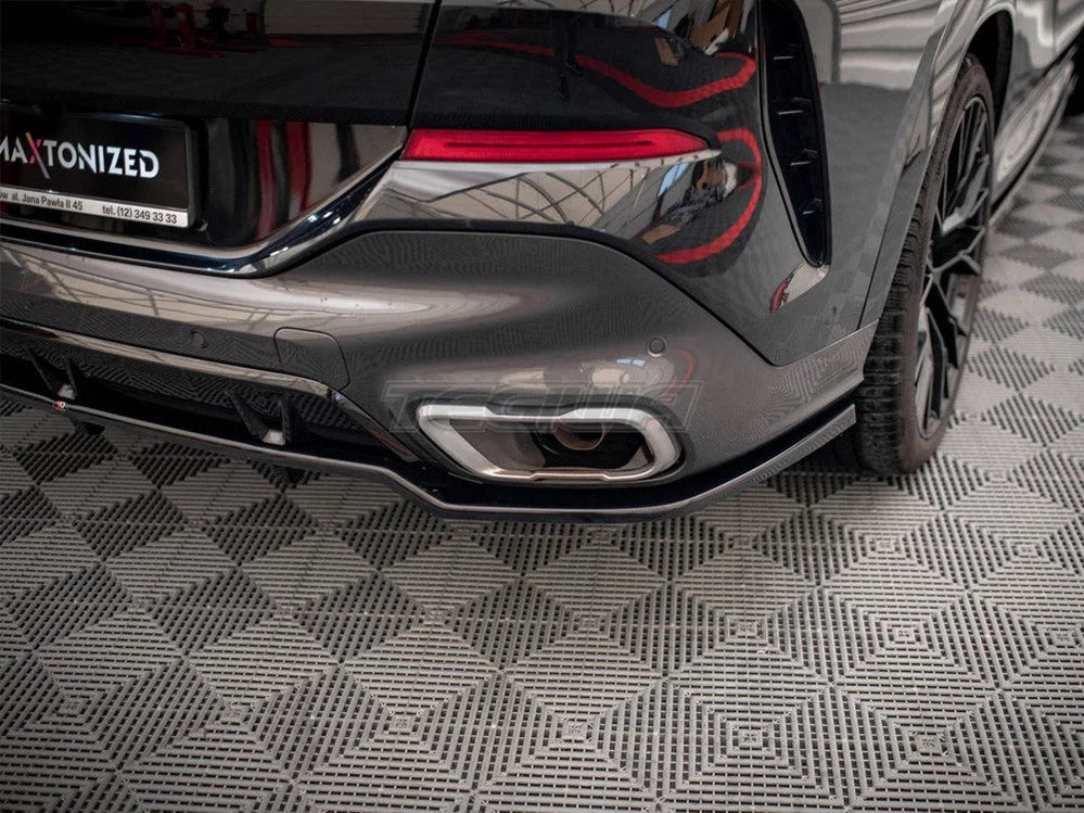 Maxton Design Central Rear Splitter Vertical Bars V.2 BMW X6 M-Pack G06