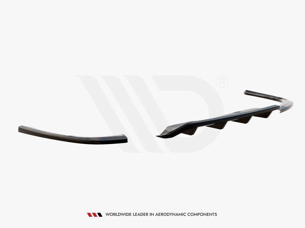 Maxton Design Central Rear Splitter Vertical Bars Vauxhall Insignia MK2 2017-