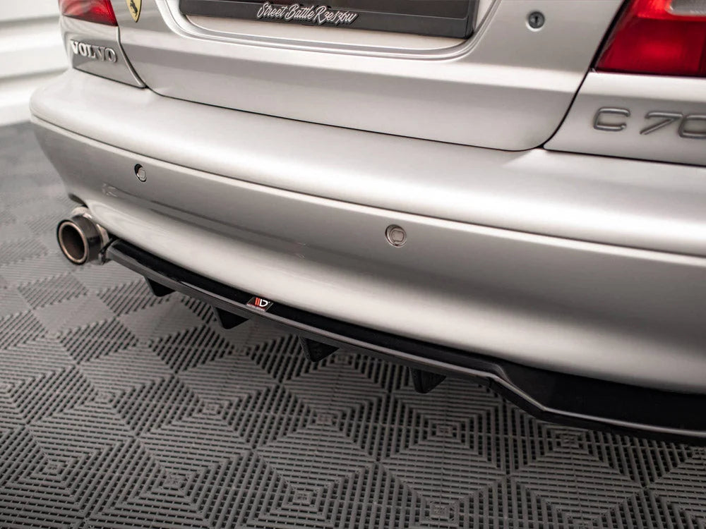 Maxton Design Central Rear Splitter Vertical Bars Volvo C70 Mk1