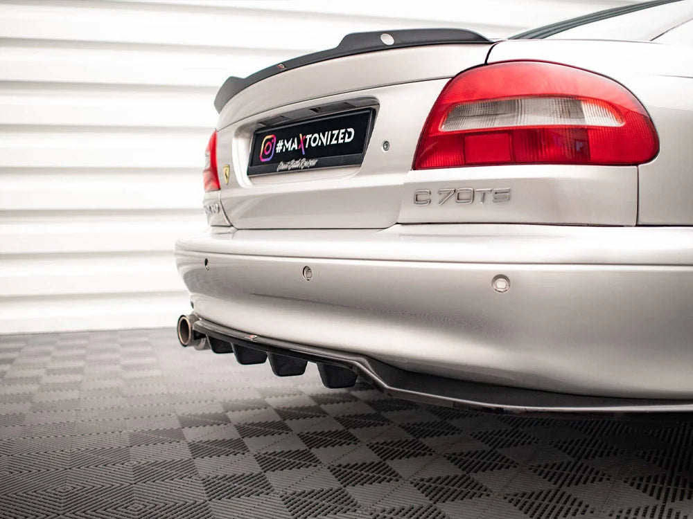 Maxton Design Central Rear Splitter Vertical Bars Volvo C70 Mk1