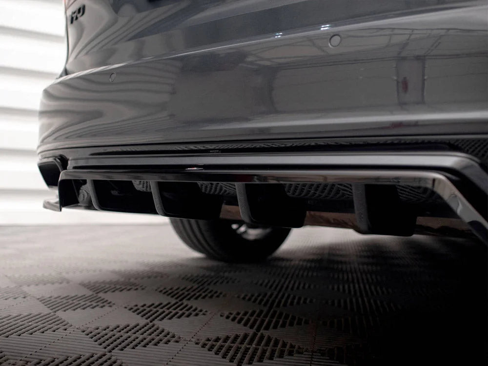 Maxton Design Central Rear Splitter Vertical Bars Volvo V90 R-Design Mk2