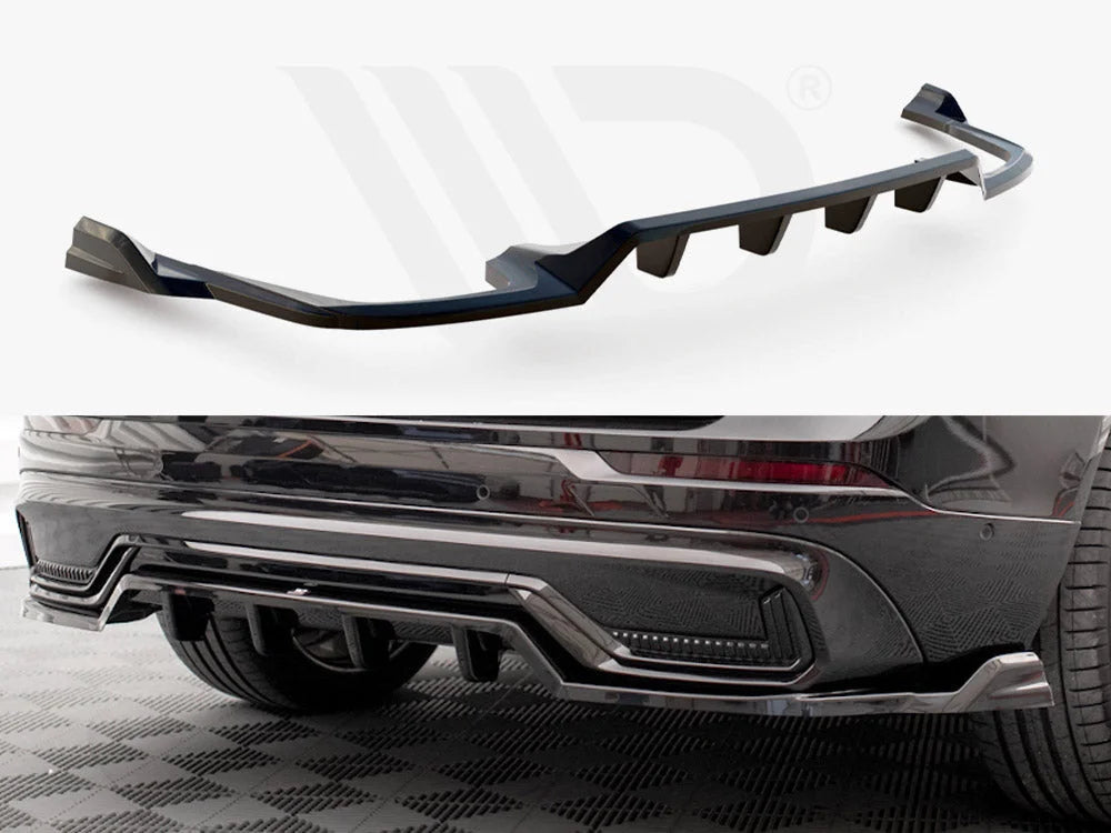 Maxton Design Central Rear Splitter Vertical Bars Volvo XC60 R-Design Mk2 Facelift