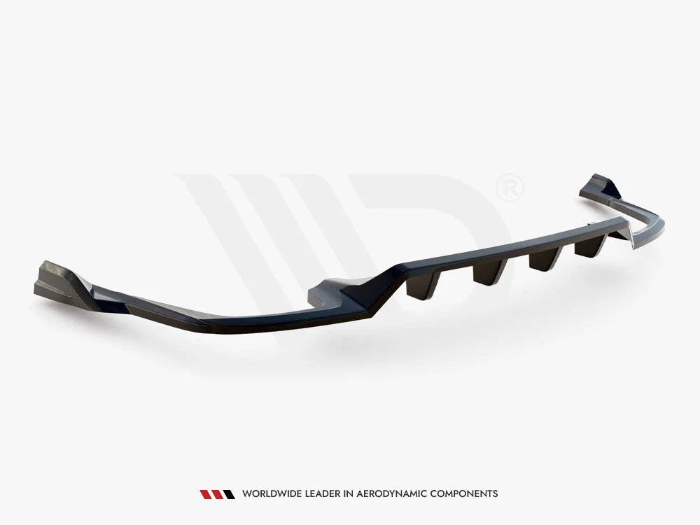 Maxton Design Central Rear Splitter Vertical Bars Volvo XC60 R-Design Mk2 Facelift