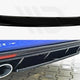 Maxton Design Central Rear Splitter Volkswagen Golf MK7 R Estate Without A Vertical BAR 13-16