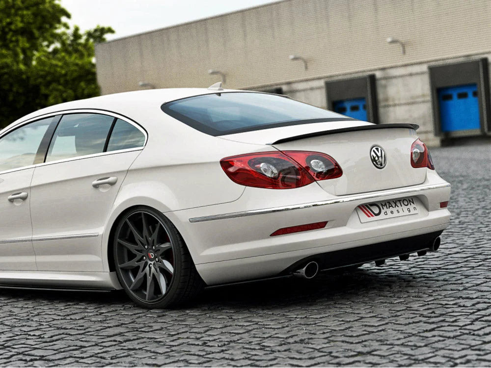 Maxton Design Central Rear Splitter Volkswagen Passat CC R36 Rline Preface With Vertical Bars