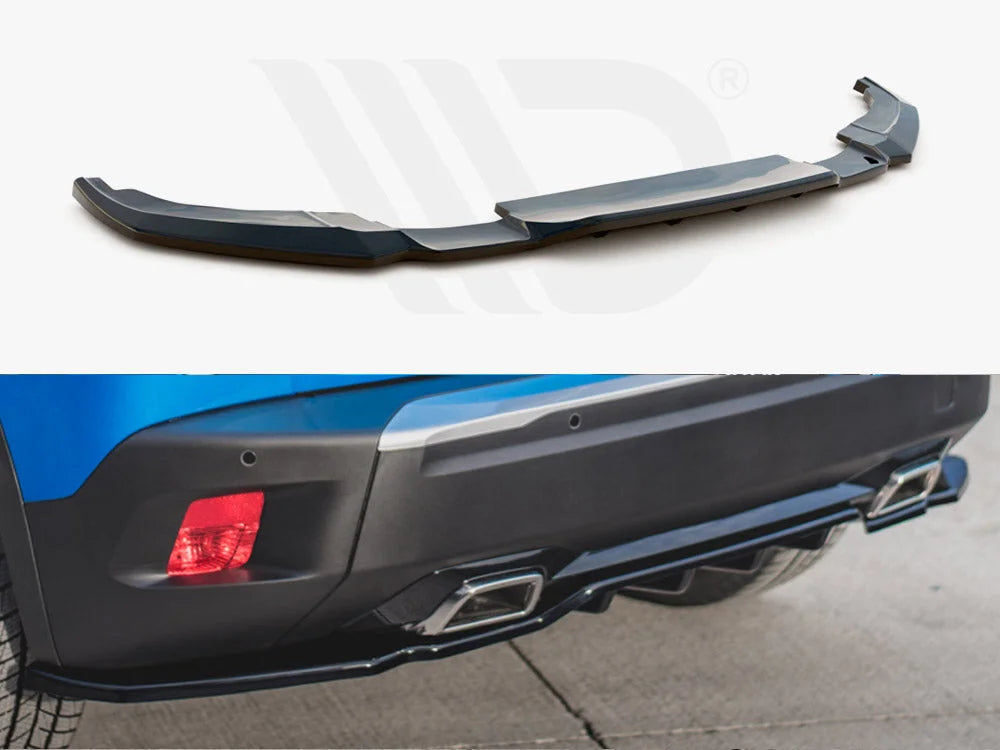 Maxton Design Central Rear Splitter W Vertical Bars Peugeot 2098 MK2 2019-
