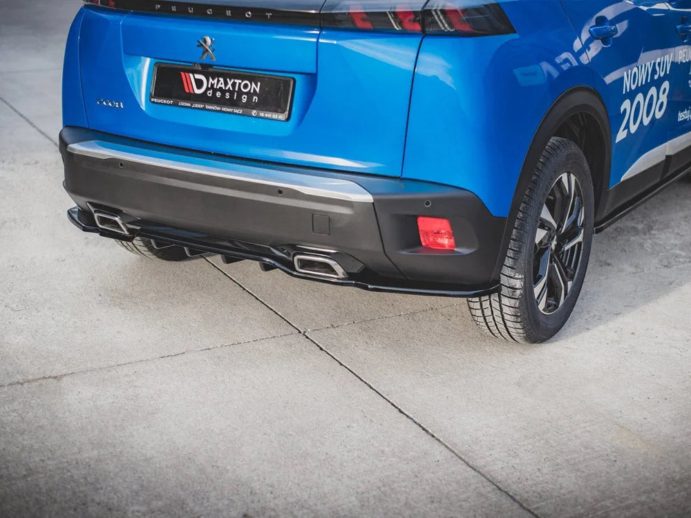 Maxton Design Central Rear Splitter W Vertical Bars Peugeot 2098 MK2 2019-