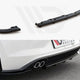 Maxton Design Central Rear Splitter W Vertical Bars Volkswagen Polo MK6 GTI 17-21