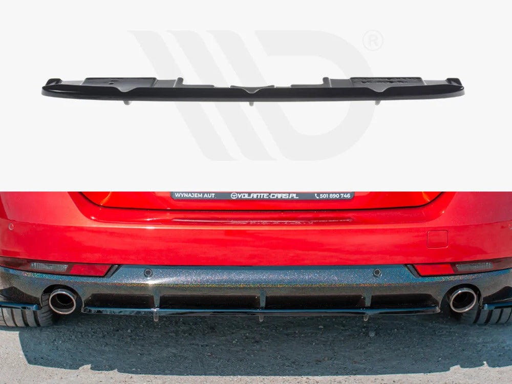 Maxton Design Central Rear Splitter with Vertical Bars Peugeot 508 SW MK2