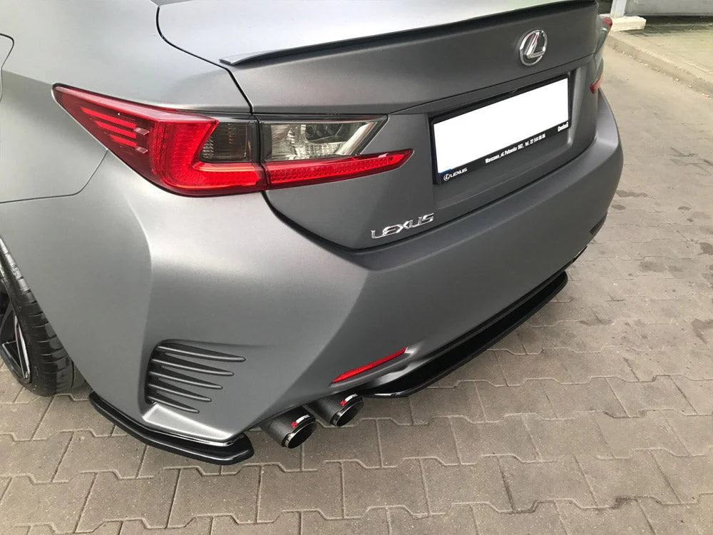 Maxton Design Central Rear Splitter Without Vertical Bars Lexus RC 2014-UP