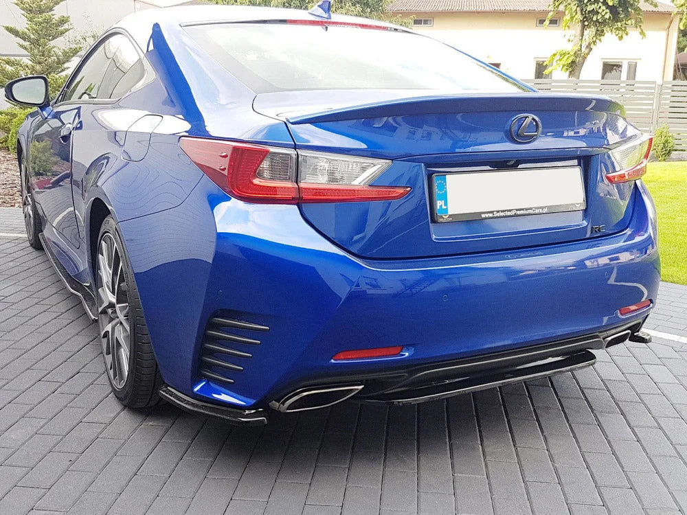 Maxton Design Central Rear Splitter Without Vertical Bars Lexus RC 2014-UP