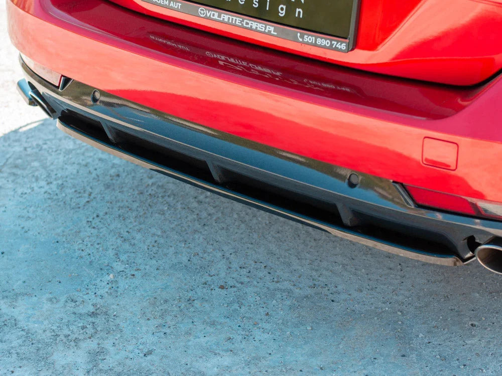 Maxton Design Central Rear Splitter without Vertical Bars Peugeot 508 SW MK2