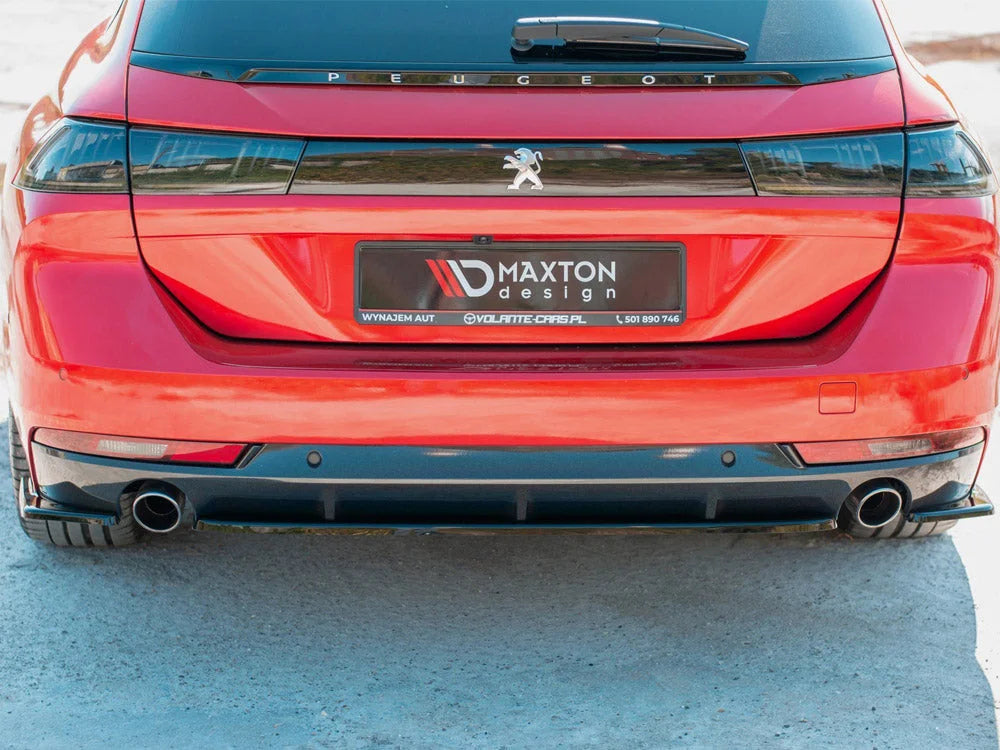 Maxton Design Central Rear Splitter without Vertical Bars Peugeot 508 SW MK2