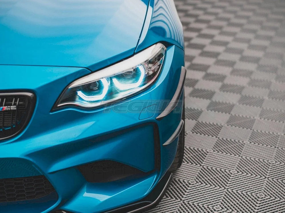 Maxton Design Front Bumper Wings Canards BMW M2 F87 01-20