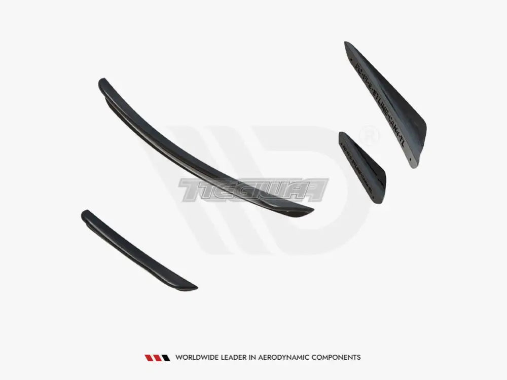 Maxton Design Front Bumper Wings Canards V.3 Ford Fiesta MK8 ST ST-Line 2017-