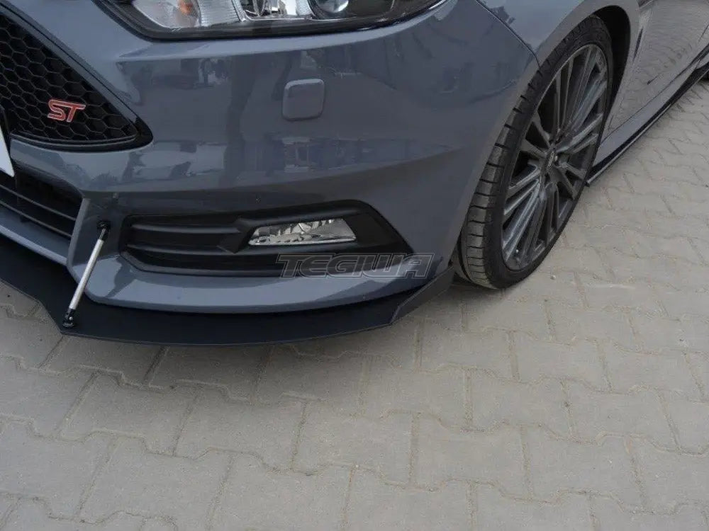 Maxton Design Front Racing Splitter V.2 Ford Focus 3 ST Facelift