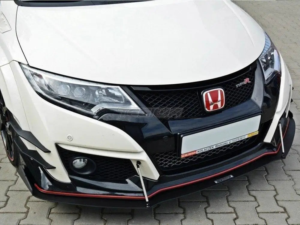 Maxton Design Front Racing Splitter V.2 Honda Civic IX Type R 15-17