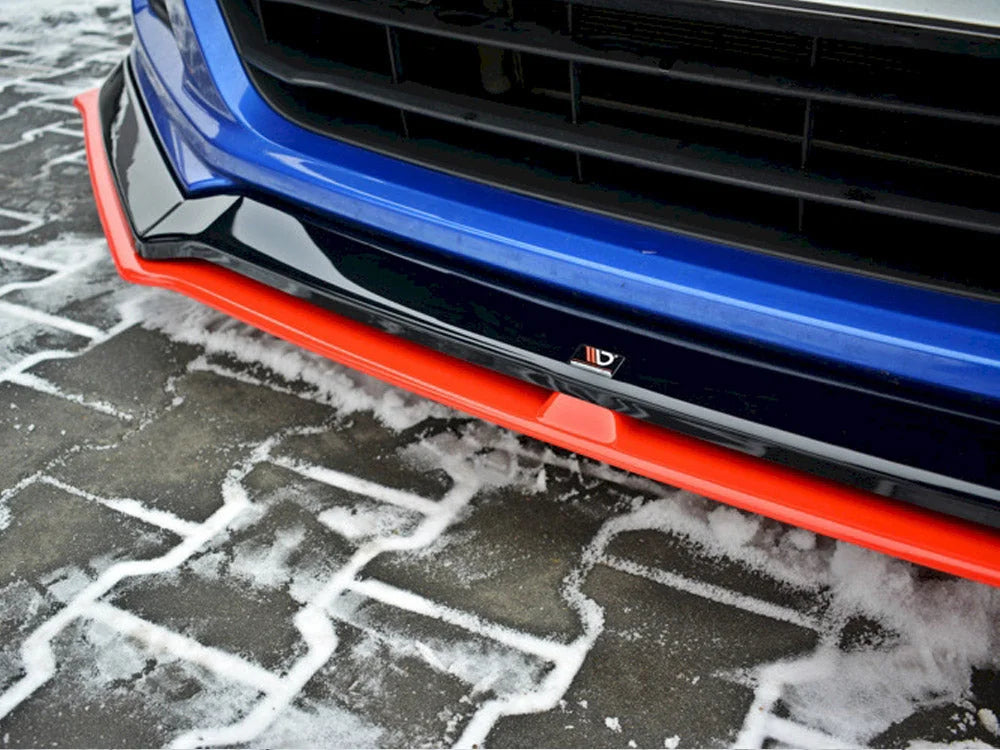 Maxton Design Front Splitter Black & Red V.5 Subaru BRZ Facelift 17-20