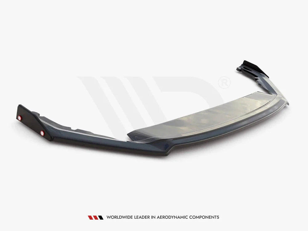 Maxton Design Front Splitter +flaps V2 Skoda Octavia RS MK4 2020-