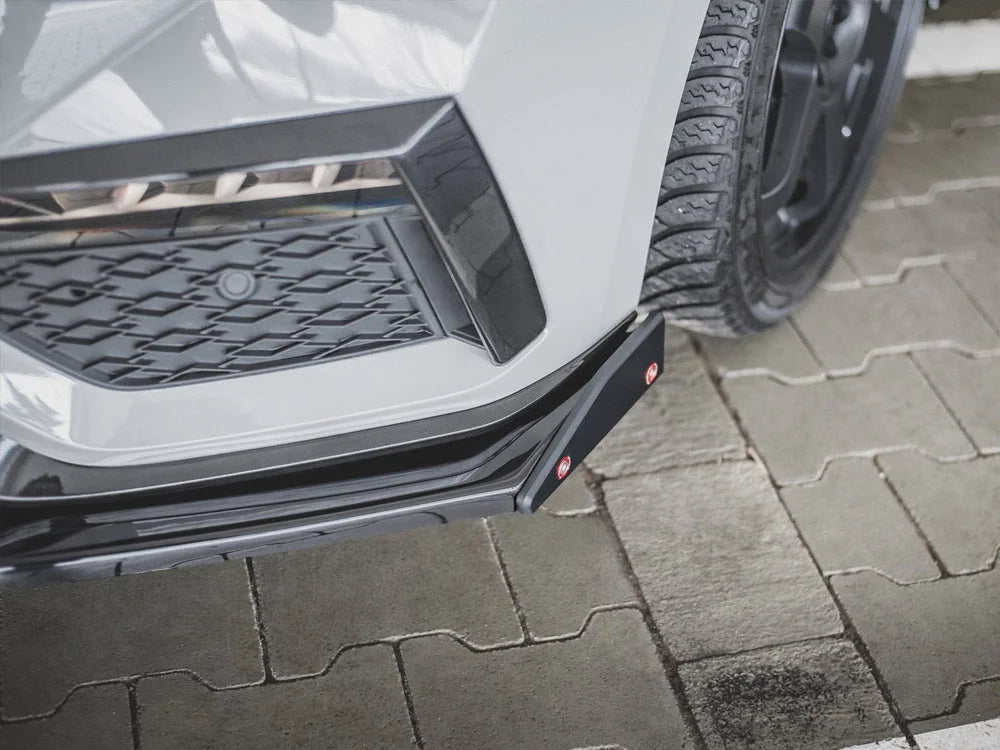 Maxton Design Front Splitter +flaps V2 Skoda Octavia RS MK4 2020-