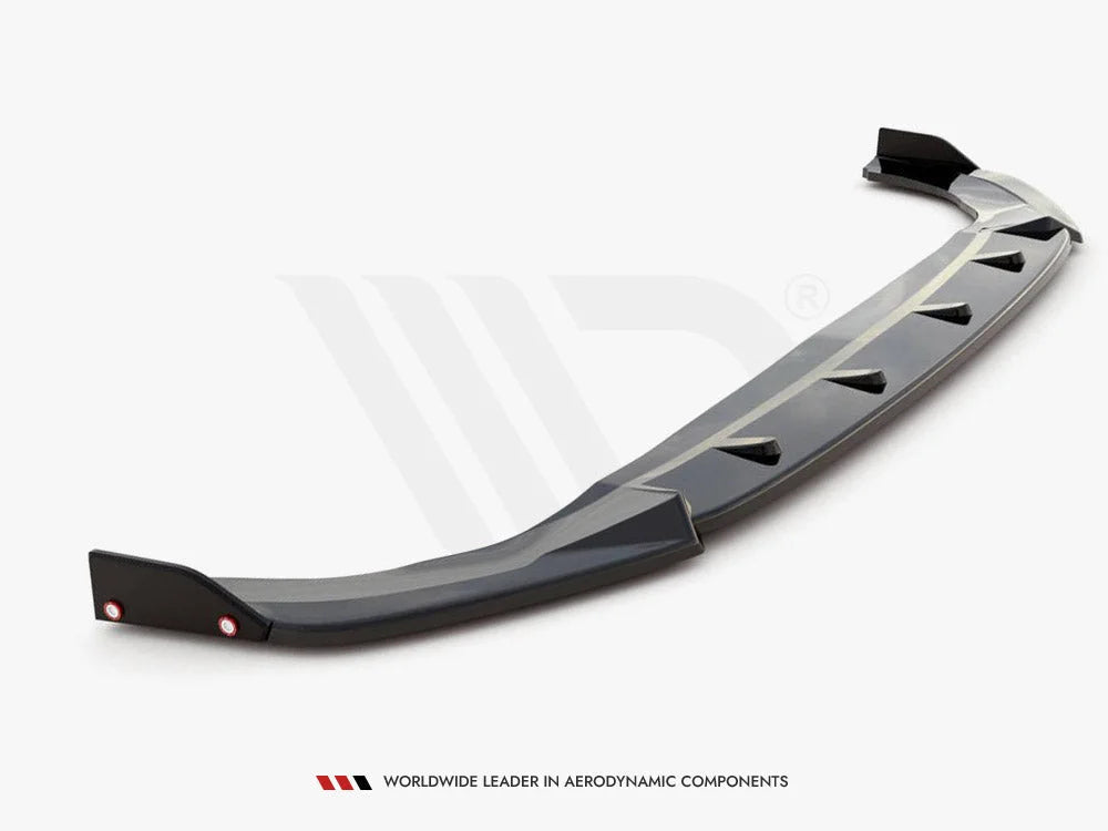 Maxton Design Front Splitter +flaps V3 Volkswagen Golf 8 GTI R-line 20-