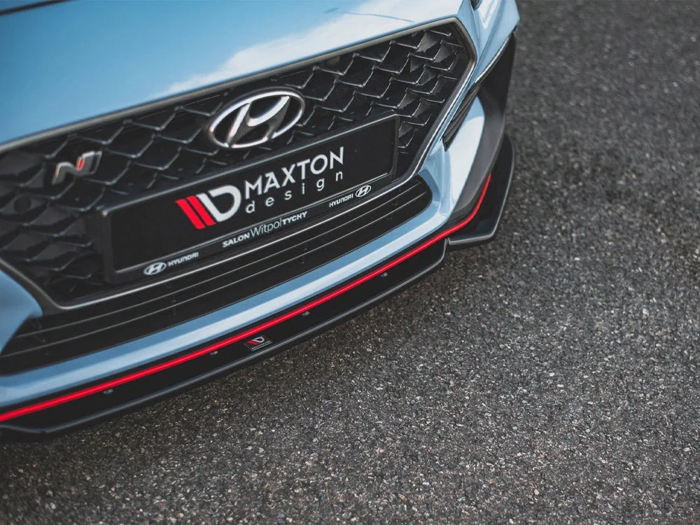Maxton Design Front Splitter +flaps V6 Hyundai I30 N MK3 Hatchback fastback 01-20
