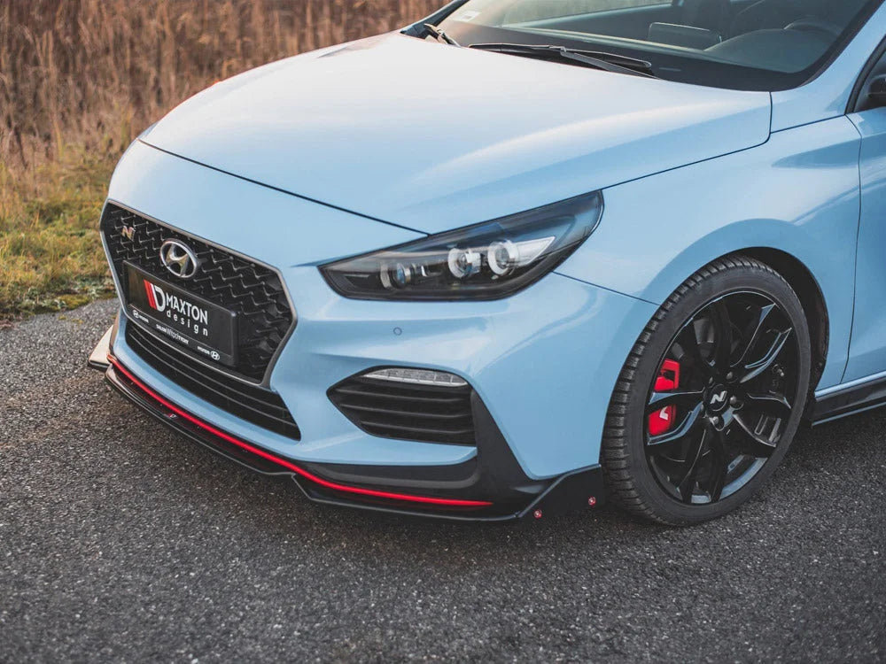 Maxton Design Front Splitter +flaps V6 Hyundai I30 N MK3 Hatchback fastback 01-20
