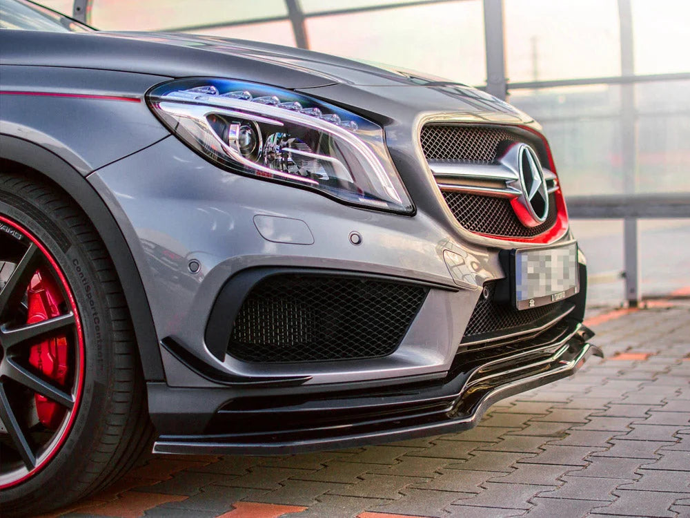 Maxton Design Front Splitter Mercedes-benz GLA 45 AMG SUV X156 Pre-facelift 14-17