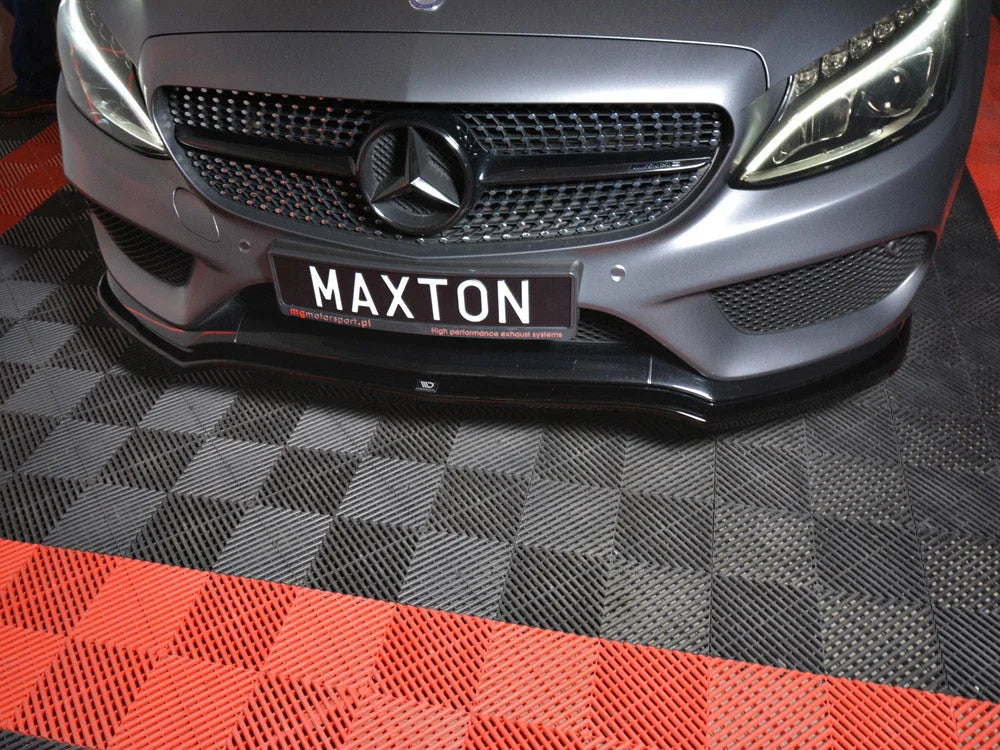 Maxton Design Front Splitter Mercedes C-class W205 Coupe Amg-line 15-18
