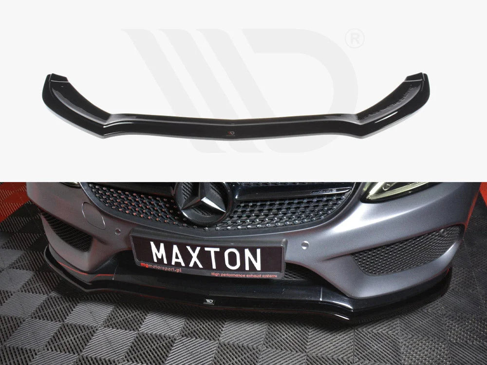 Maxton Design Front Splitter Mercedes C-class W205 Coupe Amg-line 15-18