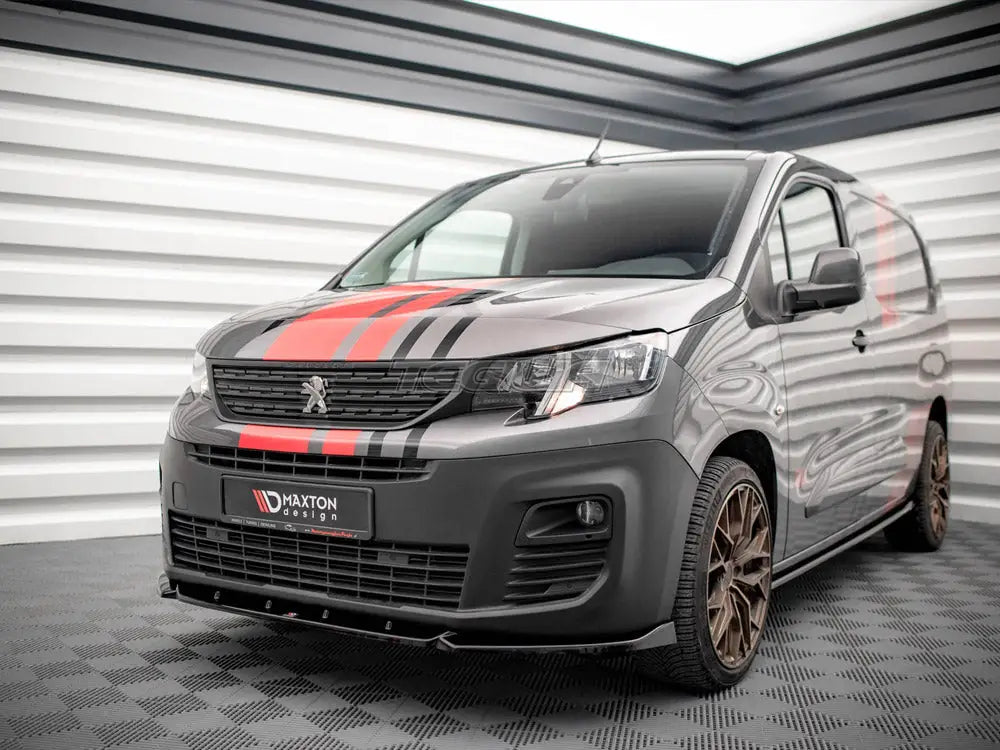 Maxton Design Front Splitter Peugeot Partner MK3 2018-
