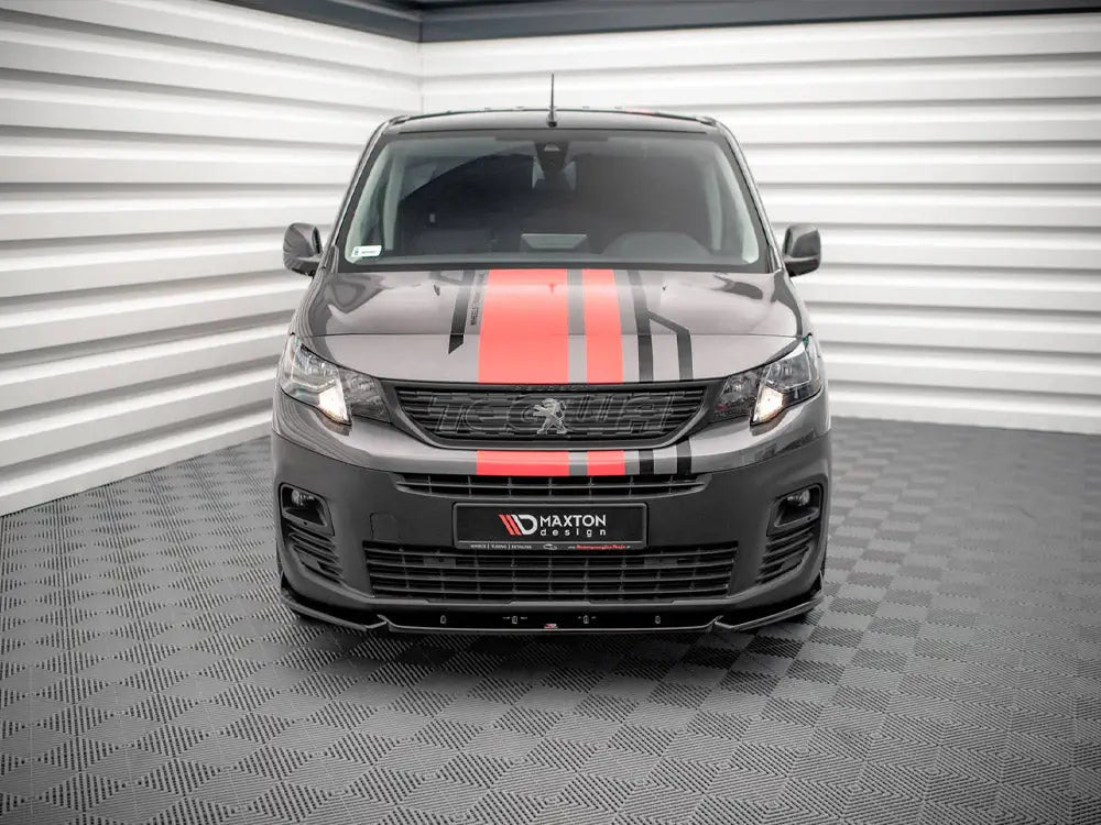 Maxton Design Front Splitter Peugeot Partner MK3 2018-