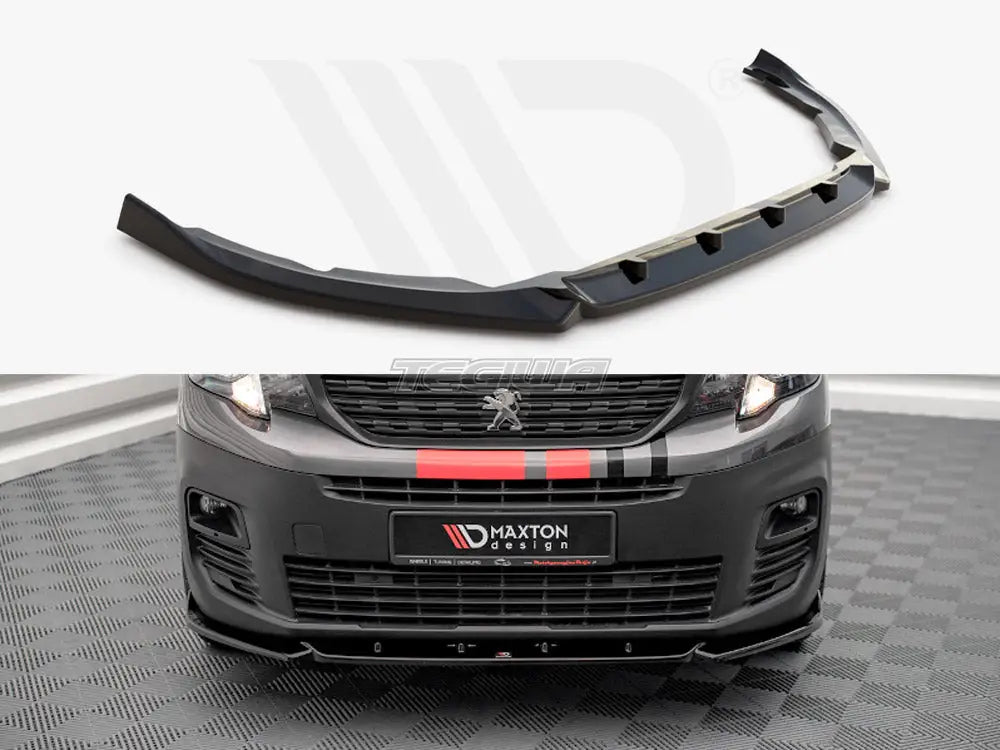 Maxton Design Front Splitter Peugeot Partner MK3 2018-