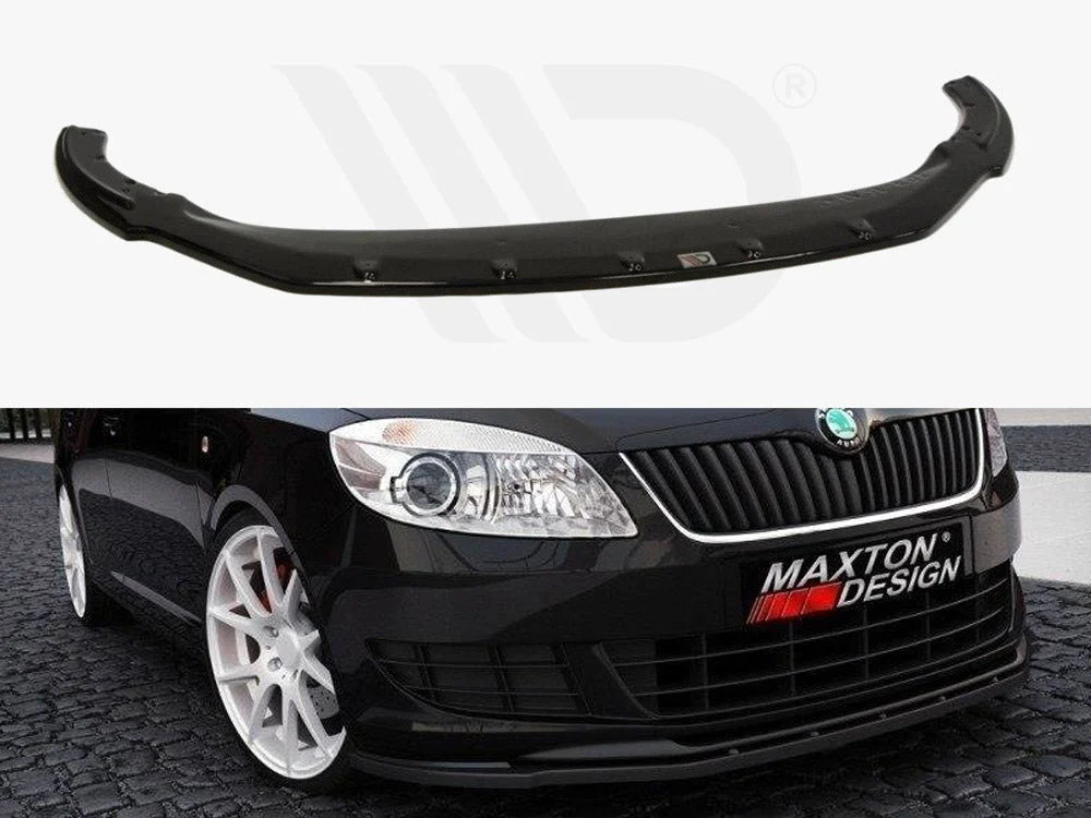 Maxton Design Front Splitter Skoda Fabia II Facelift Model Standard Bumper