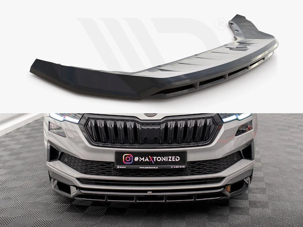 Maxton Design Front Splitter Skoda Karoq Sportline Mk1 Facelift