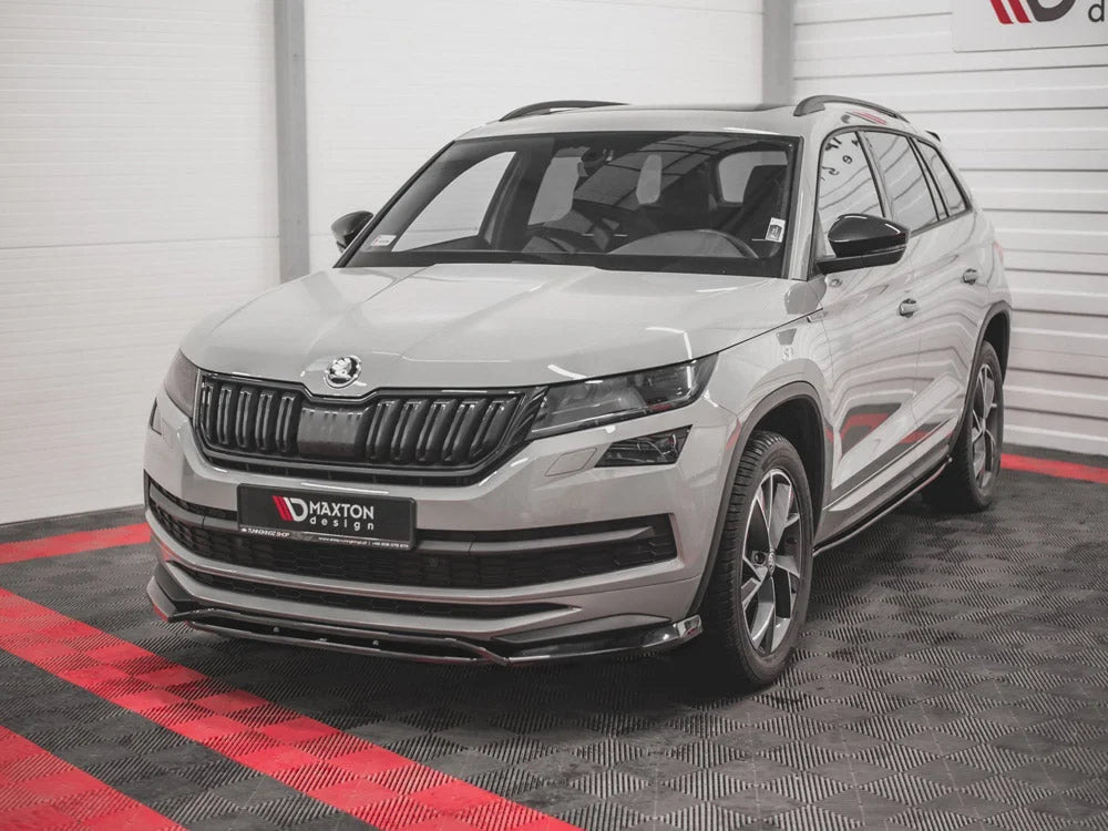 Maxton Design Front Splitter Skoda Kodiaq MK1 Sportline VRS 2017-