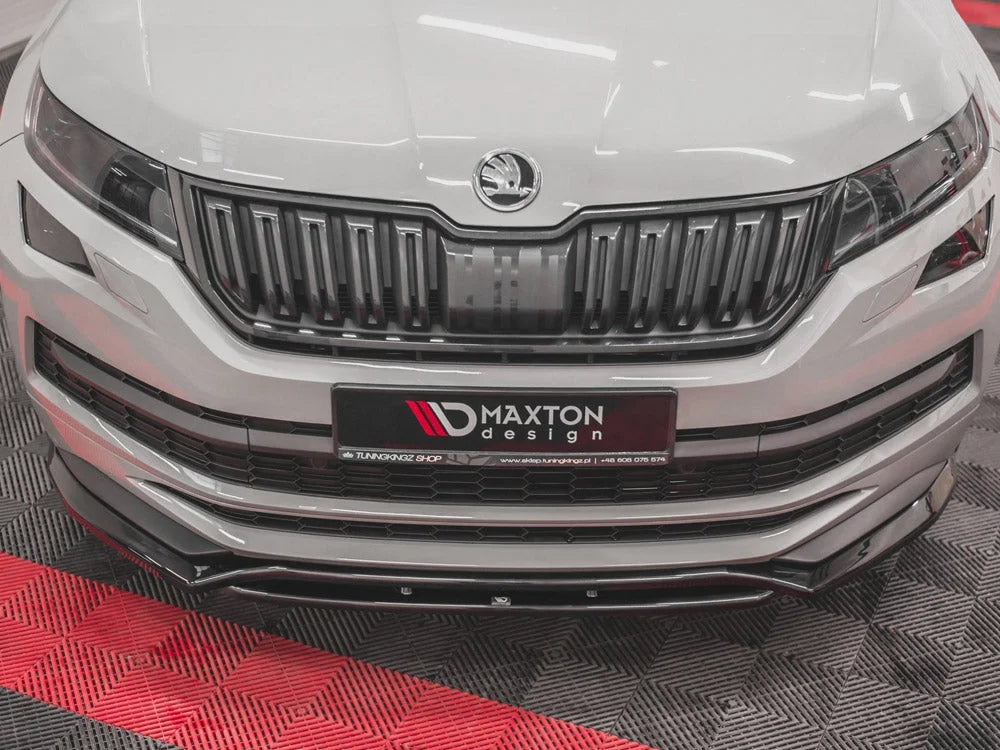 Maxton Design Front Splitter Skoda Kodiaq MK1 Sportline VRS 2017-
