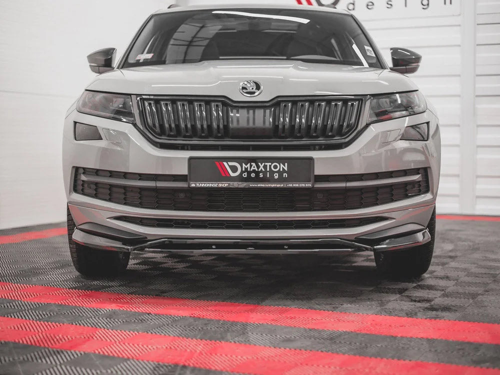 Maxton Design Front Splitter Skoda Kodiaq MK1 Sportline VRS 2017-