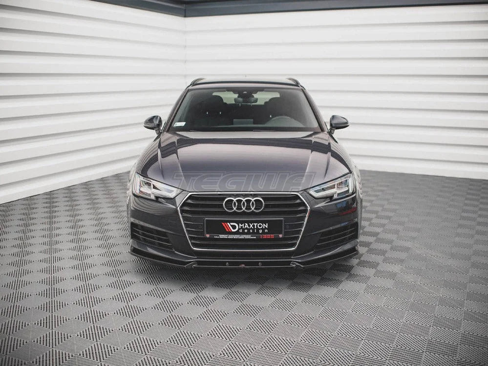 Maxton Design Front Splitter V.1 Audi A4 B9 01-19