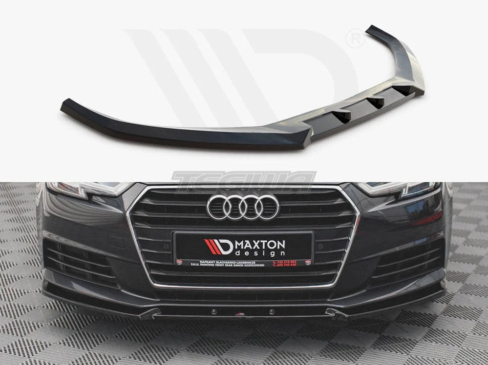 Maxton Design Front Splitter V.1 Audi A4 B9 01-19